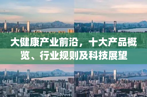 大健康產(chǎn)業(yè)前沿，十大產(chǎn)品概覽、行業(yè)規(guī)則及科技展望